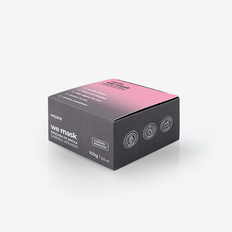 We Mask - Máscara de Argila Carvão Ativado 100g