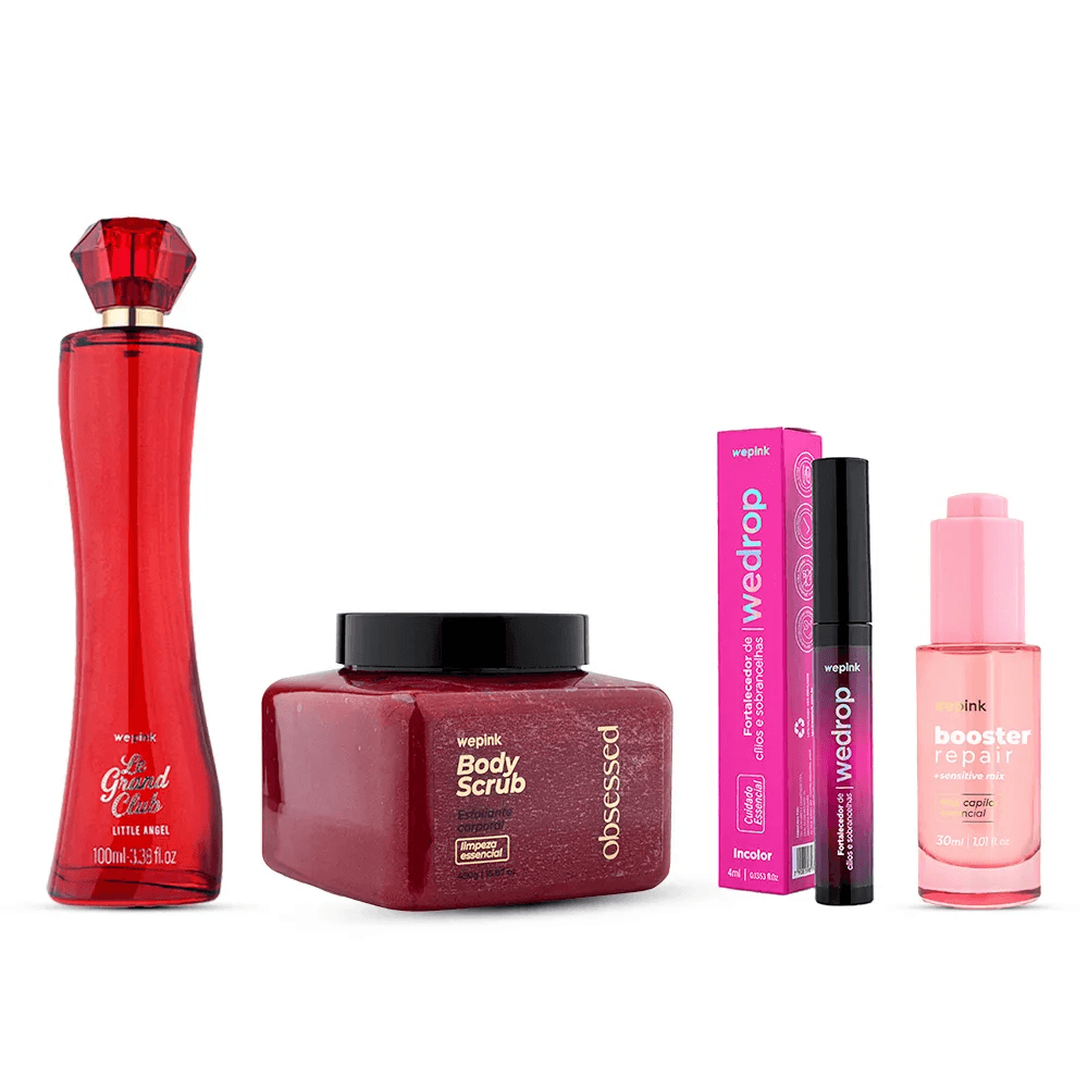 Kit Little Angel + Body Scrub Obsessed + Wedrop Incolor + Booster - Wepink