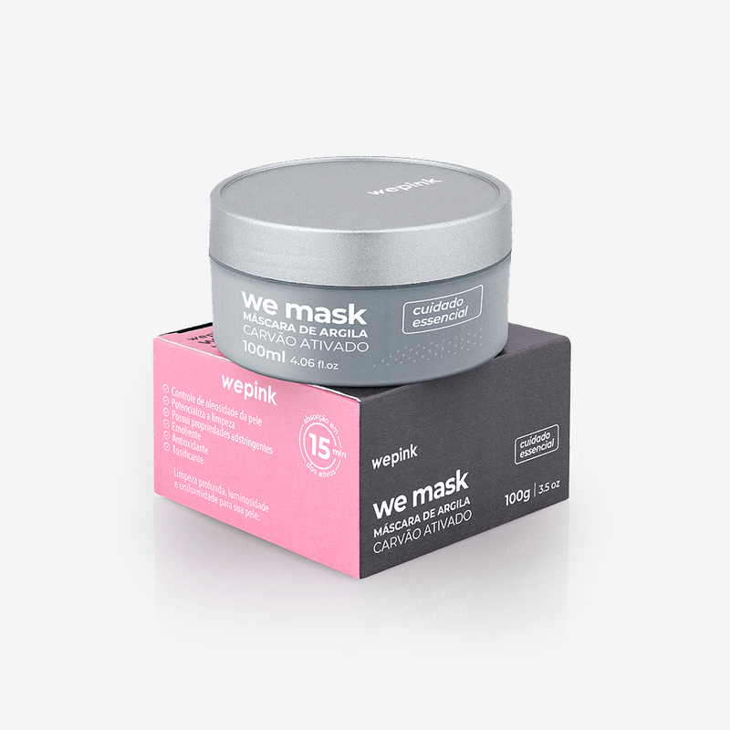 We Mask - Máscara de Argila Carvão Ativado 100g