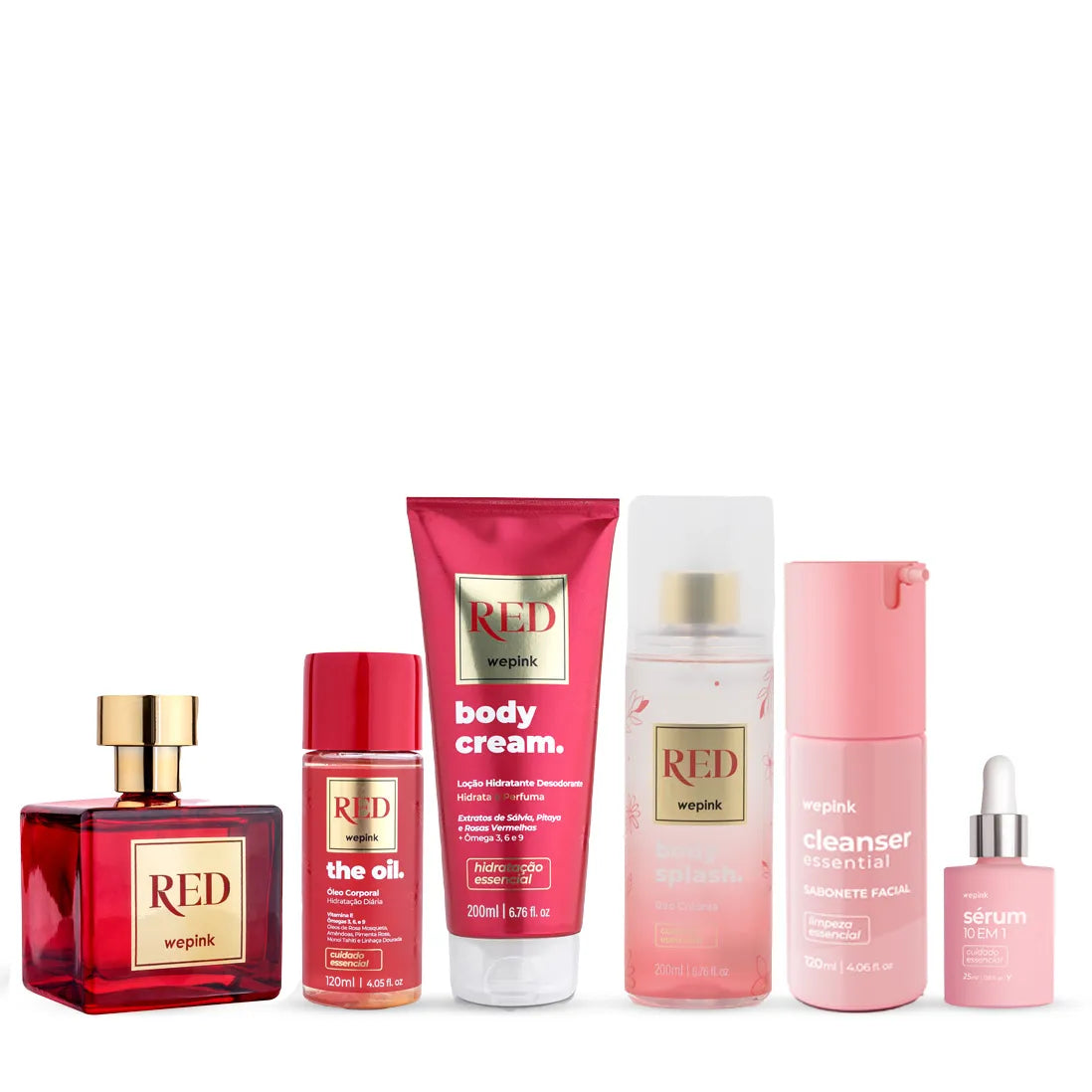 Kit Linha Red + Sérum 10 em 1 + Cleanser